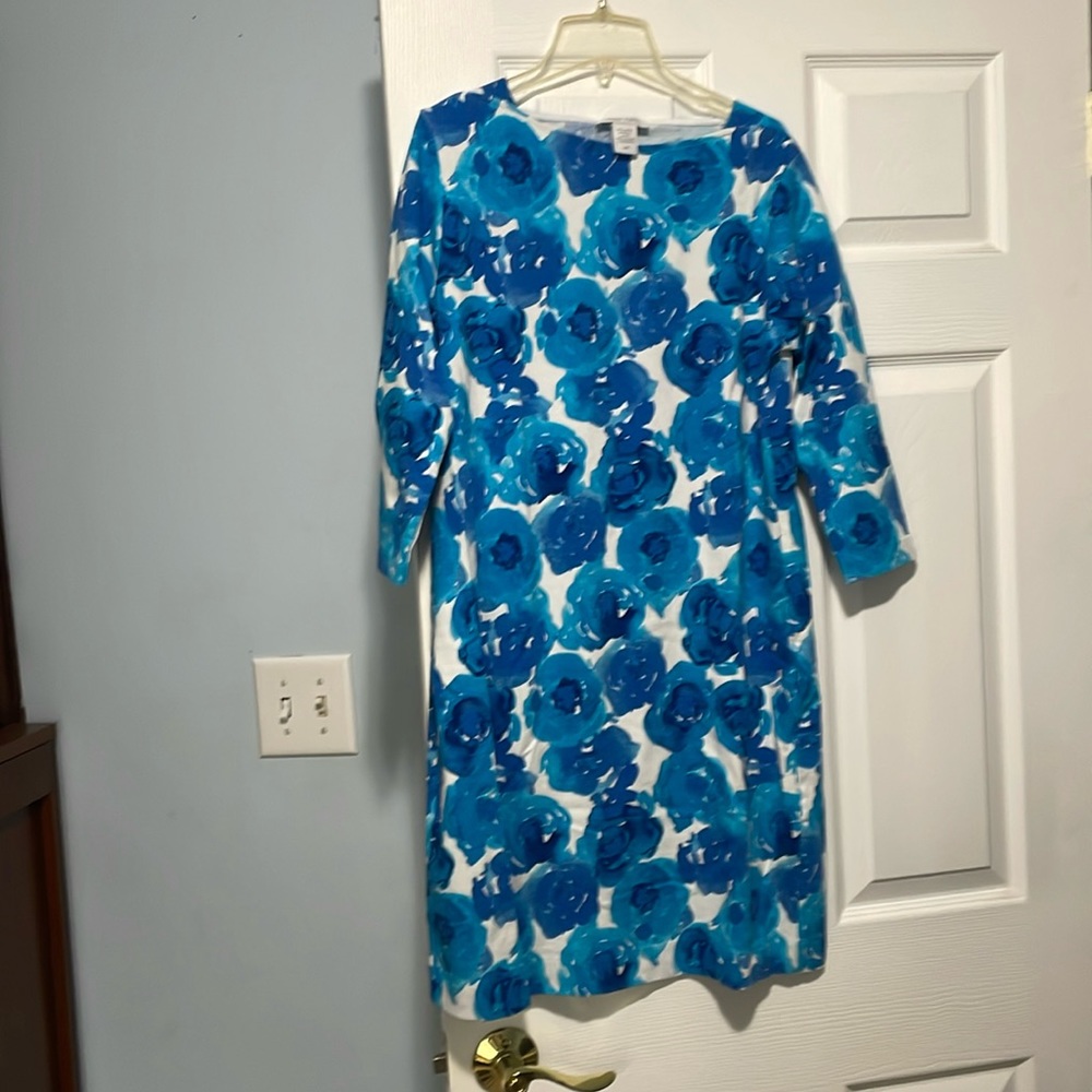 Joan Vass floral sheath dress
